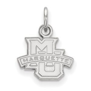 10k White Gold Marquette U XS (Tiny) Logo Charm or Pendant